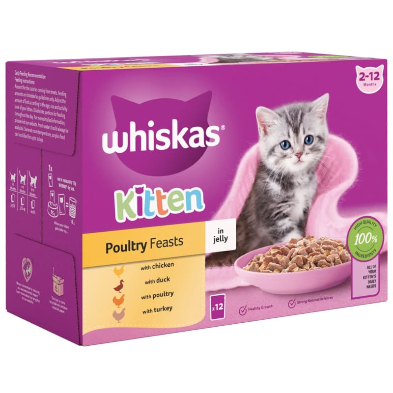 WHISKAS - Kitten Poultry Feasts In Jelly