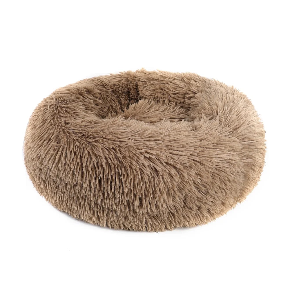 Round Plush Fur Pet Bed