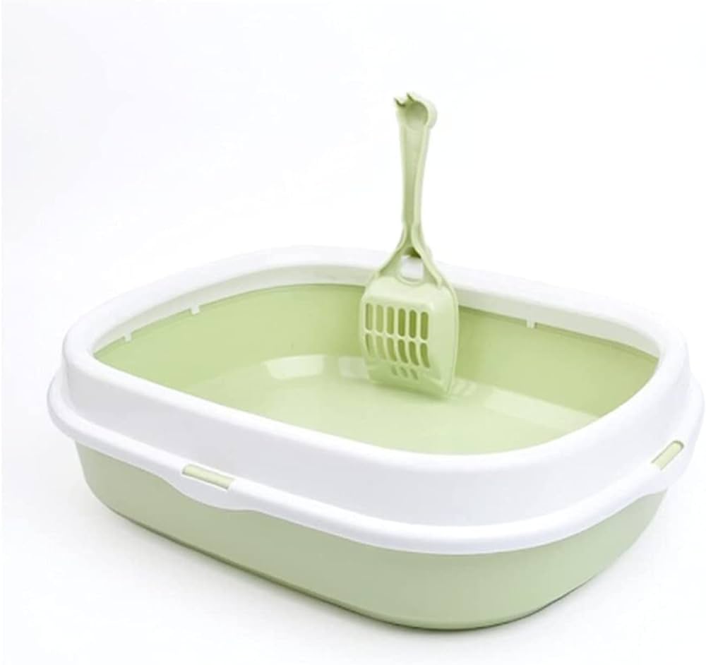 Low Border Open Cat Litter Box With Scoop