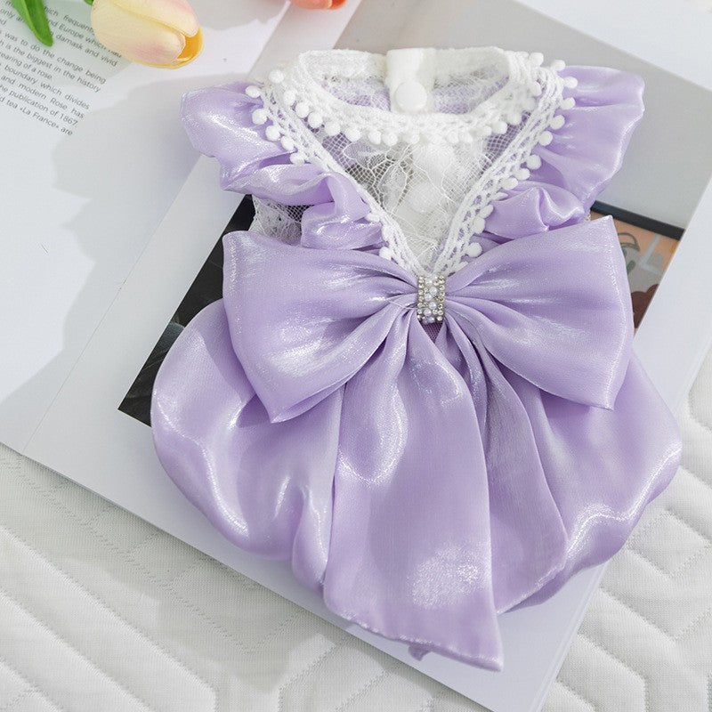 STREAMER SKIRT WITH BIG BOW