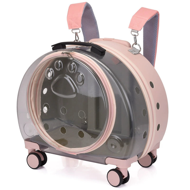 Pet Transparent Trolley Carrier