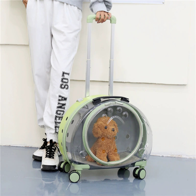 Pet Transparent Trolley Carrier