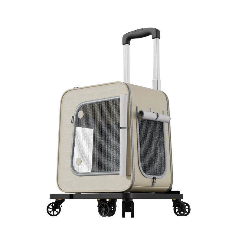 Pet Rolling Trolley Bag - Backpack + Ice Box