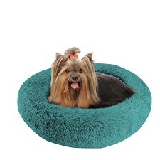 Round Plush Fur Pet Bed