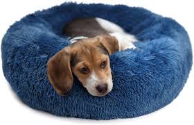 Round Plush Fur Pet Bed