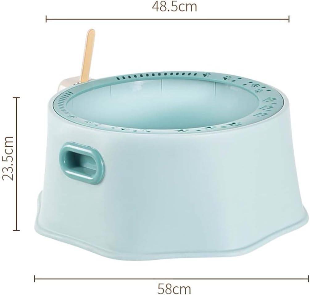 NUNBELL - Fancy Round Open Cat Litter Box With Scoop