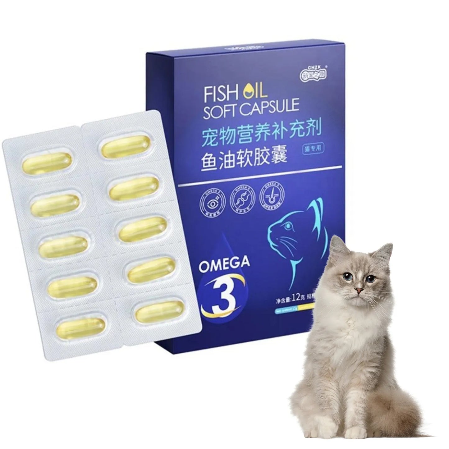 CHZK - Fish Oil Soft Capsule for Cats