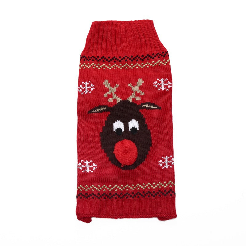 Christmas Red-Nosed Deer Sweater