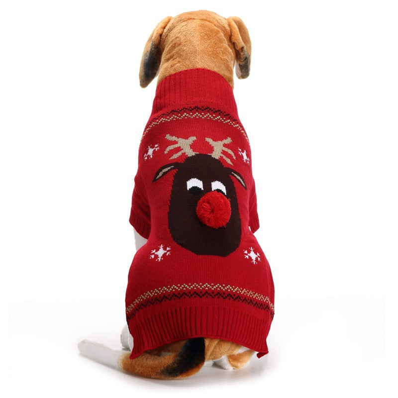 Christmas Red-Nosed Deer Sweater