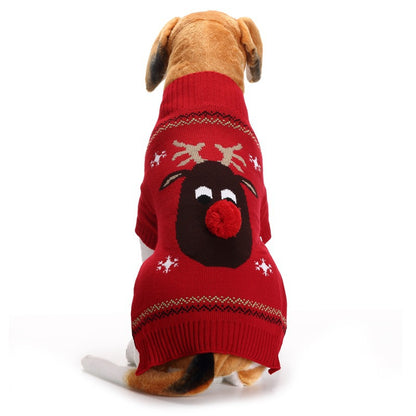 Christmas Red-Nosed Deer Sweater