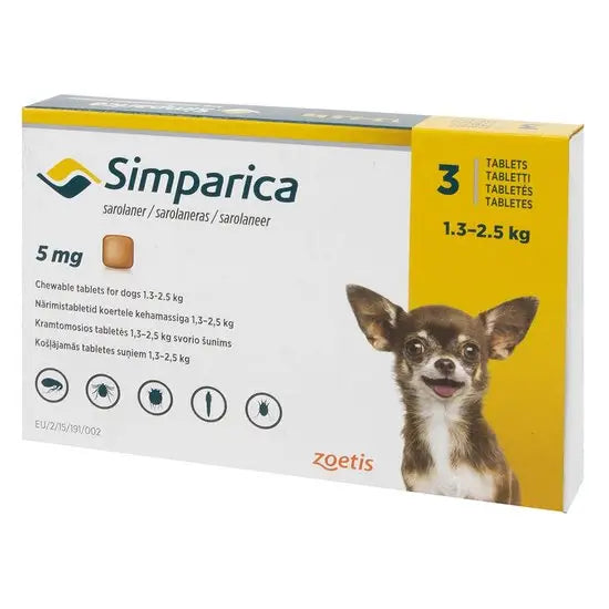 SIMPARICA - Chewable Tablets For Dogs