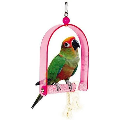 Acrylic Bird Swing/Sand Perch