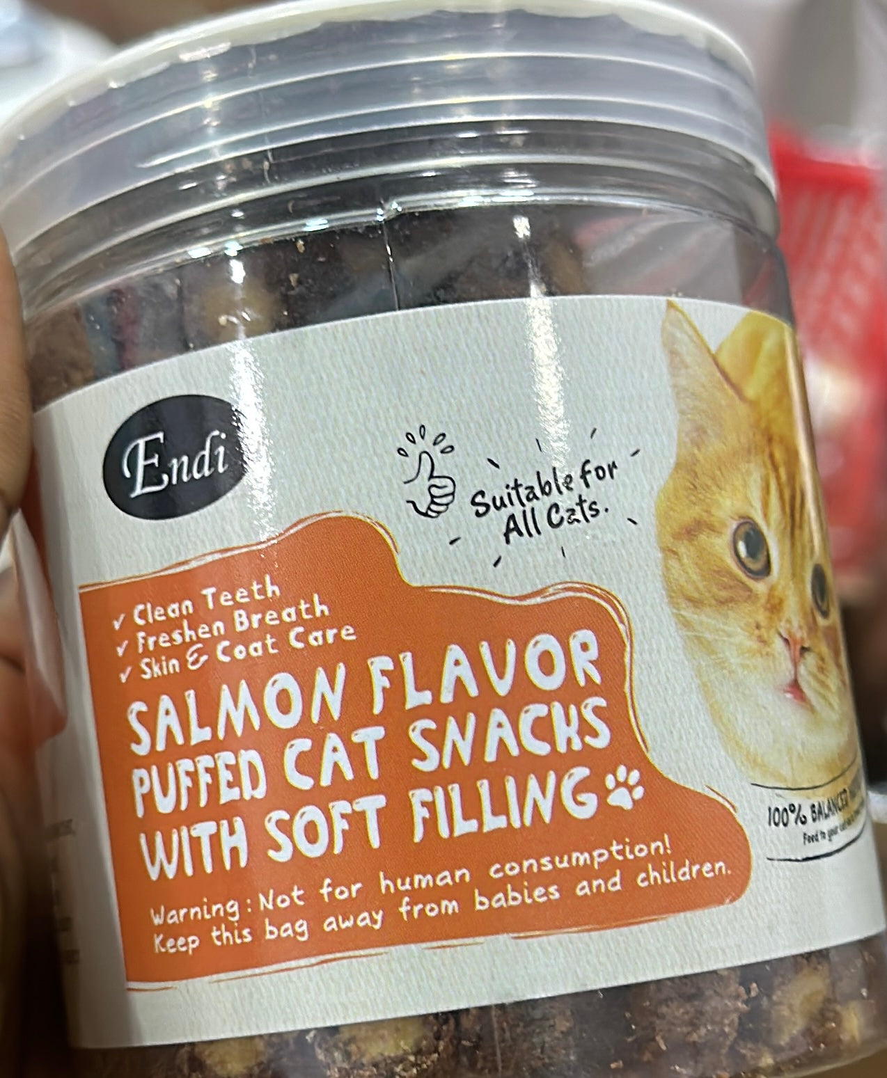 ENDI - Puffed Cat Snacks With Soft Fillings