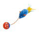 Plush Feather Mouse with Bell