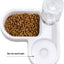 Love Shaped Wall Corner Pet Feeder With Water Bottle