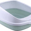 Semi Closed Open Cat Litter Box With Scoop