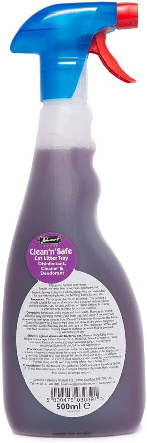 JOHNSON'S - Clean 'n' Safe Cat Litter Disinfectant Tray