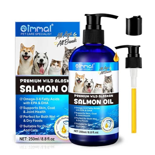 OIMMAL - Premium Wild Alaskan Salmon Oil for Dogs & Cats