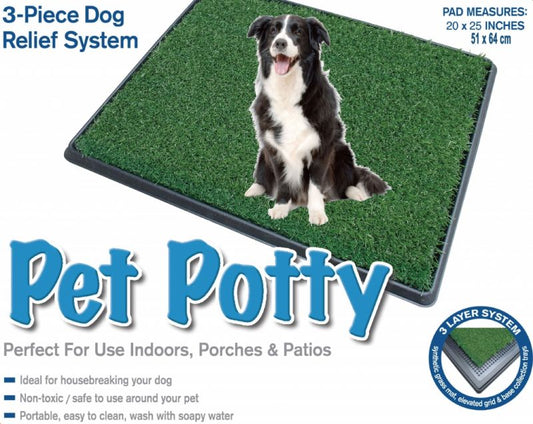 PET POTTY - 3 in 1 Pet Park deluxe Pet Relief System