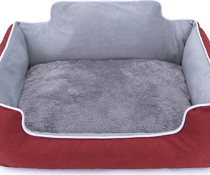 Denim Fur Pet Bed