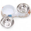 NUNBELL - Double character ceramic bowl with stainless