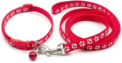 Paw & Print Design Pet Collar and Lead