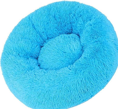 Round Plush Fur Pet Bed