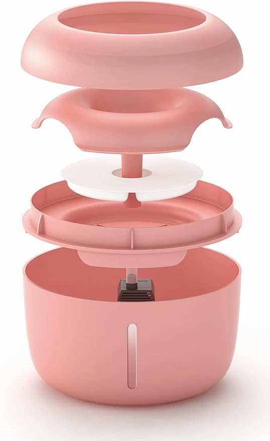 Ultra-Quiet Filtered Pet Water Fountain Bowl