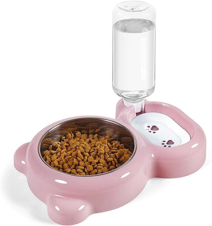 Bear Shaped Automatic Feeder with Water Dispenser