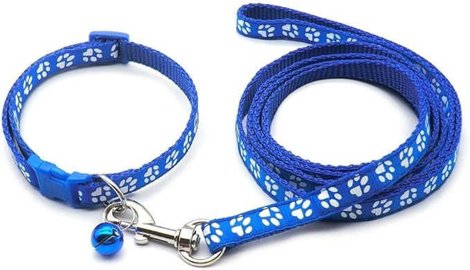 Paw & Print Design Pet Collar and Lead