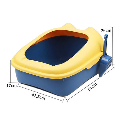 NUNBELL - Semi Closed Fancy Cat  Litter Box With Scoop