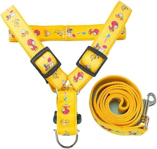Vest Style Cartoon Harness with Leash