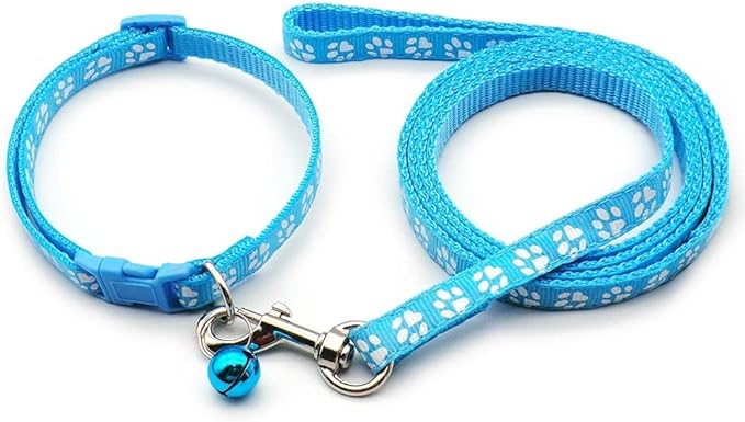 Paw & Print Design Pet Collar and Lead