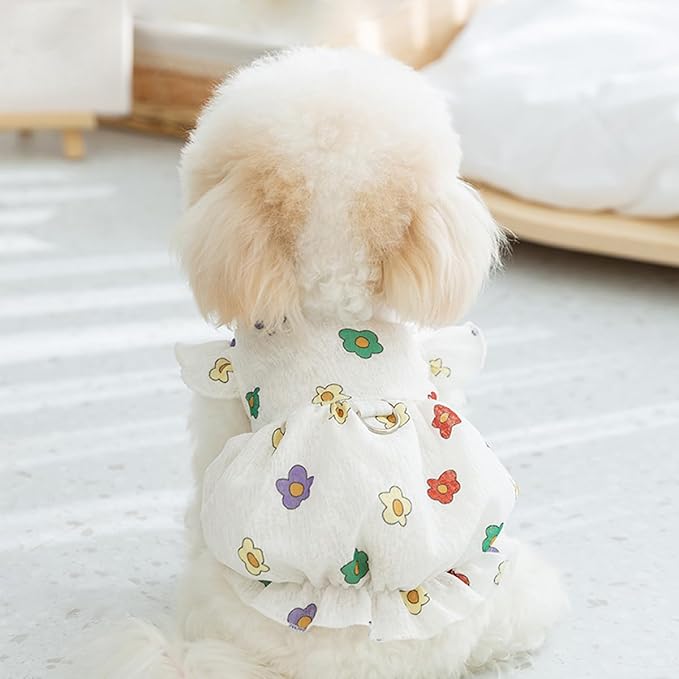 White Flower Pet Cloth