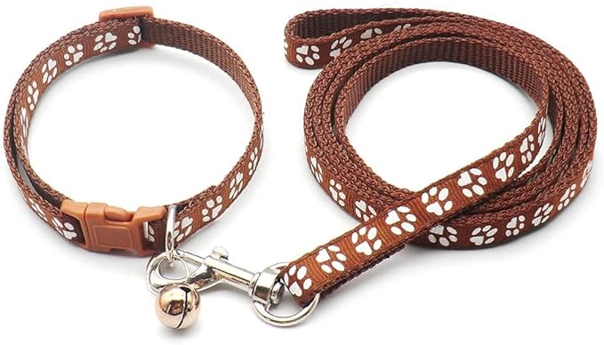 Paw & Print Design Pet Collar and Lead