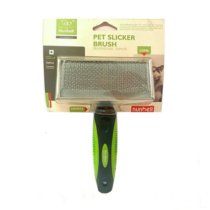 NUNBELL - Silver Edges Colorful Hand Slicker Brush