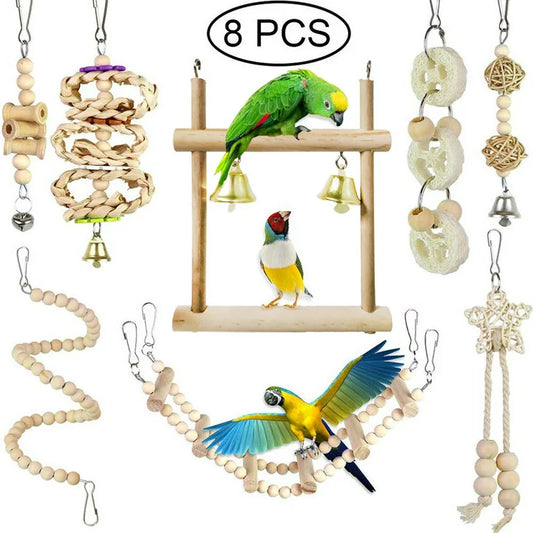 8 Pieces Parrot Toy