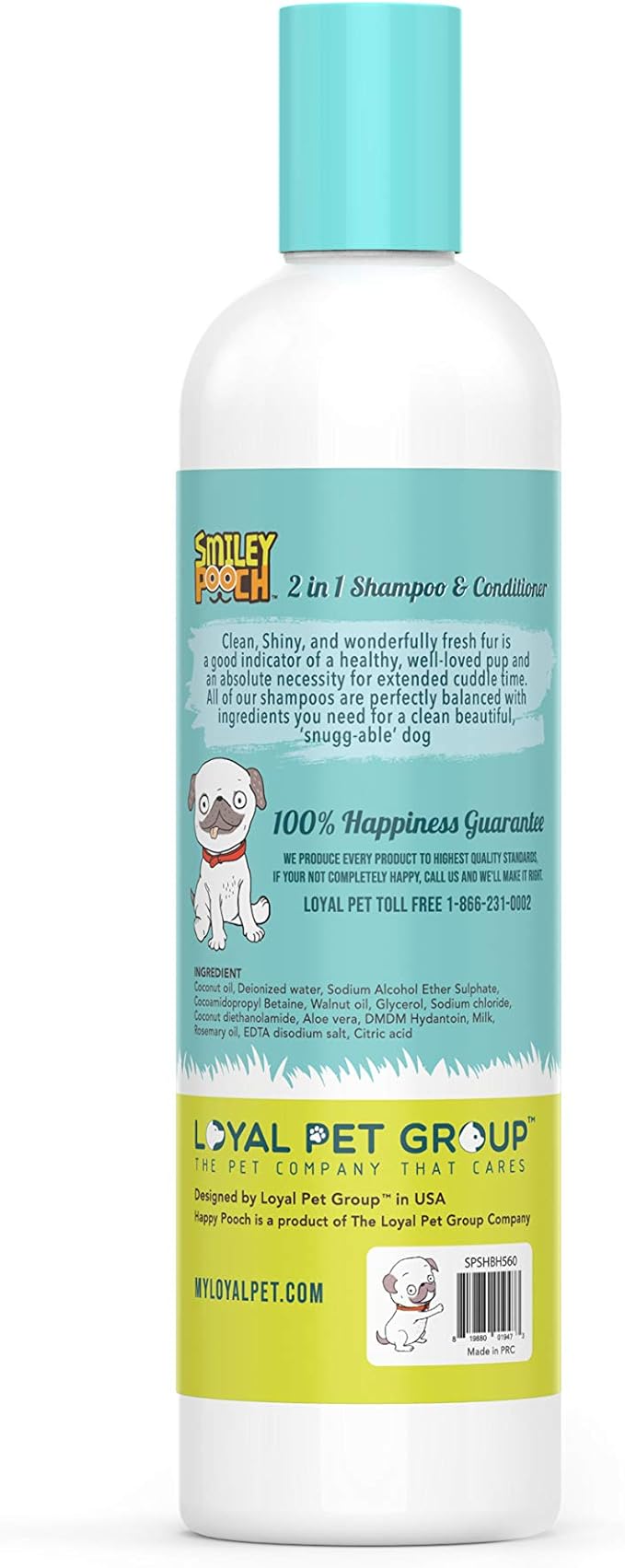 Smiley Pooch 2 in 1 Dog Shampoo & Conditioner