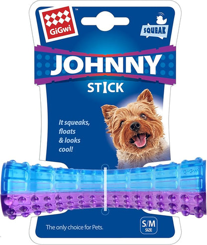 JOHNNY - Sqeaky Stick Dog Toy