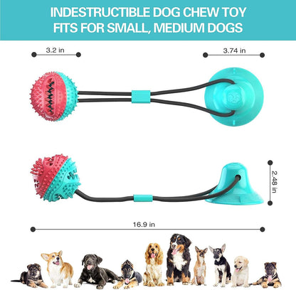 Rope Dispensing Ball with Suction Cup