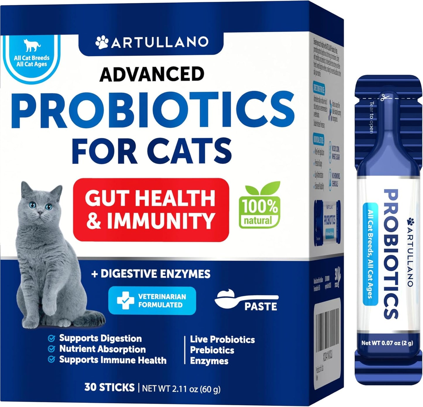 ARTULLANO - Advanced Probiotics For Cats