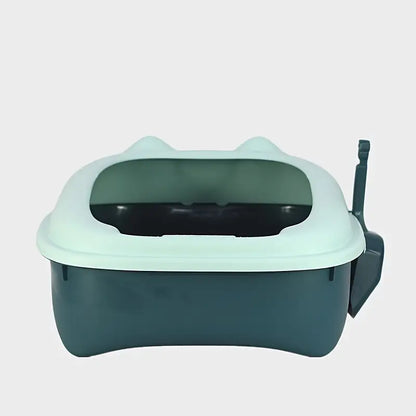 NUNBELL - Semi Closed Fancy Cat  Litter Box With Scoop