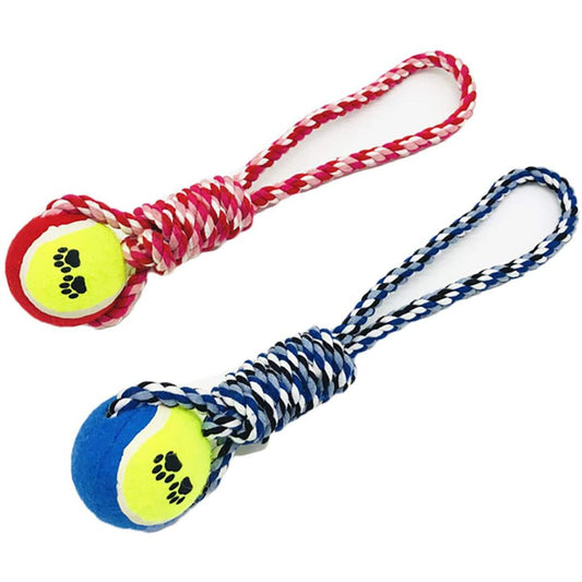 Cotton Fling Single Tennis Ball Toy