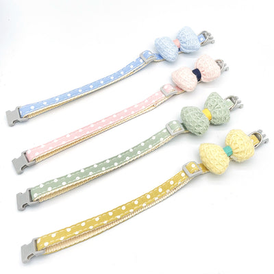 Cute Cartoon Bow Plush Collar