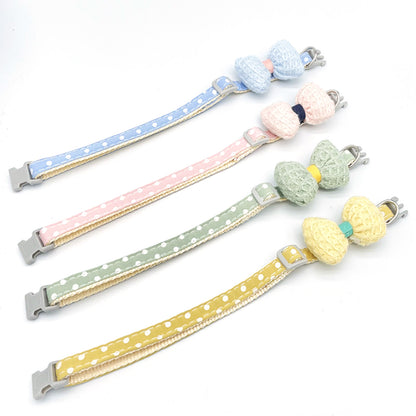 Cute Cartoon Bow Plush Collar