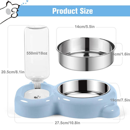 Bear Shaped Automatic Feeder with Water Dispenser