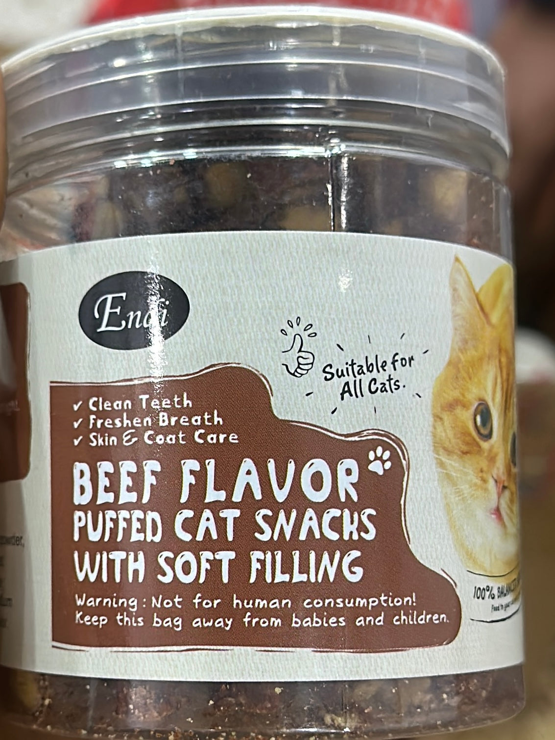 ENDI - Puffed Cat Snacks With Soft Fillings