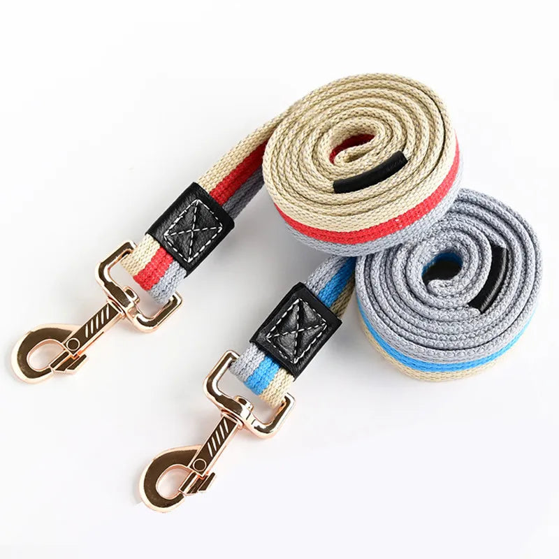 Canva Striped Color Leash