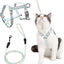 H - Shaped Harness and Lead Floral Fabric