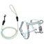 H - Shaped Harness and Lead Floral Fabric